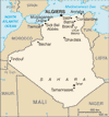 map of algeria