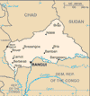 map of central african republic