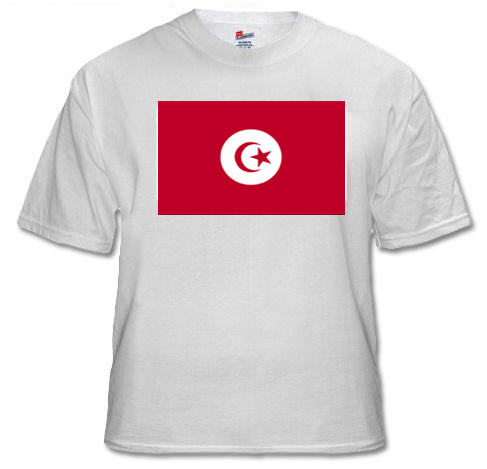 tunisian flag t-shirt